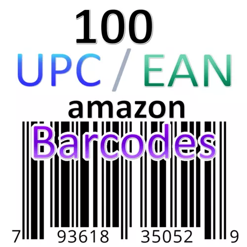 100) UPC Codes  Barcode Number Certified