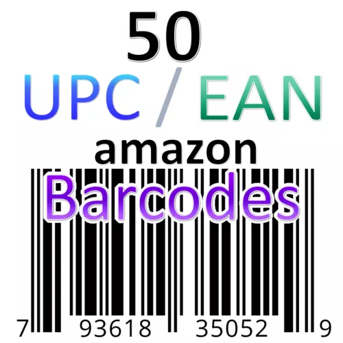 50 EAN UPC Codes for  Instant Delivery for sale online